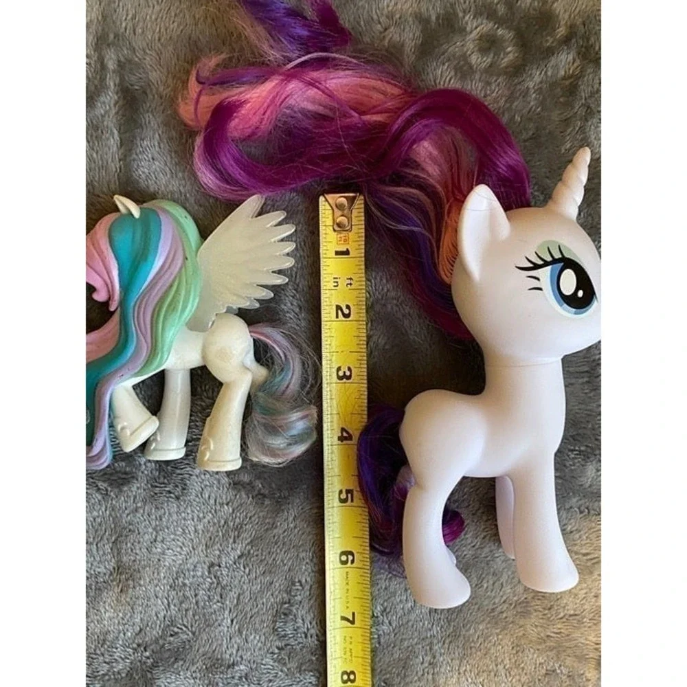 My Little Pony Lot Of Two Funkco Princess Celestial MLP G4 Rarity Brushable s12